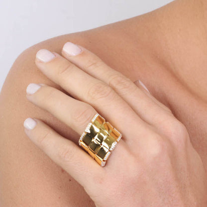 Anello in Argento 925 con zirconi bianchi