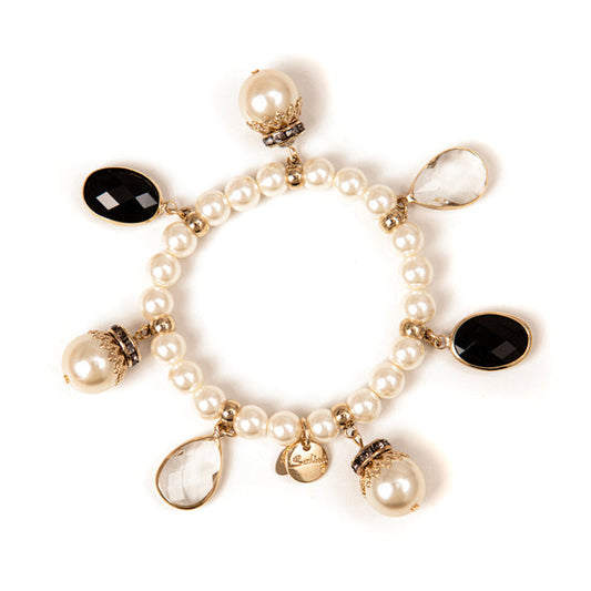 Bracciale con perle e pendenti Olympia