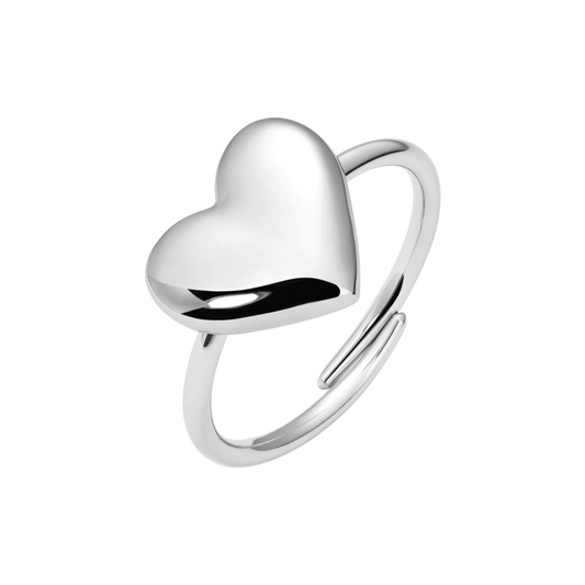 ANELLO DONNA IN ACCIAIO CON CUORE